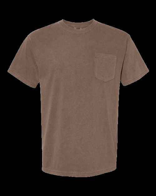 Comfort Colors Pocket T Espresso Custom