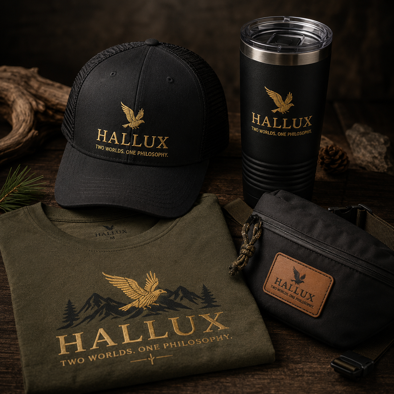 Hallux custom hats and apparel