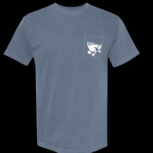 Natural Encounters Pocket Tee Slate Blue